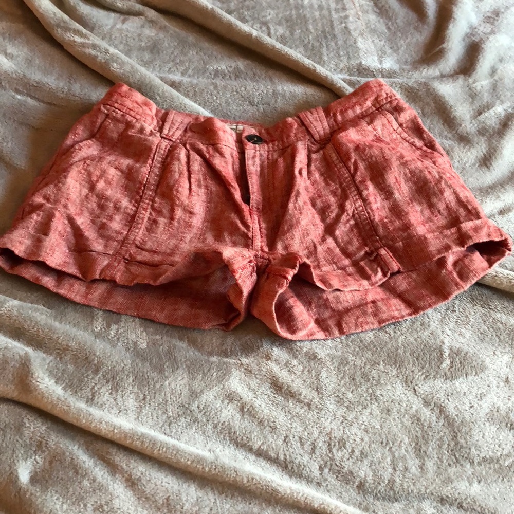 Free people burnt red shorts